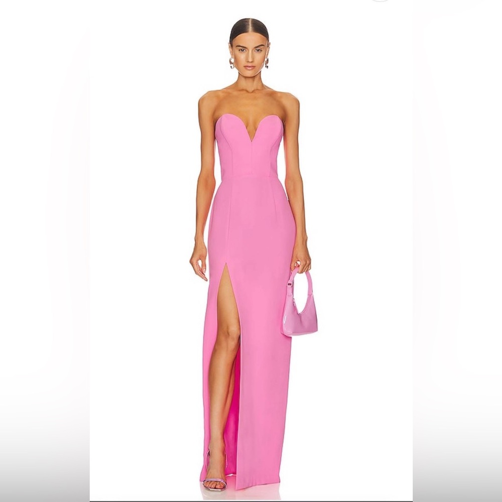 NWOT Amanda Uprichard x REVOLVE Cherri Gown in Shocking Pink Dress size XL